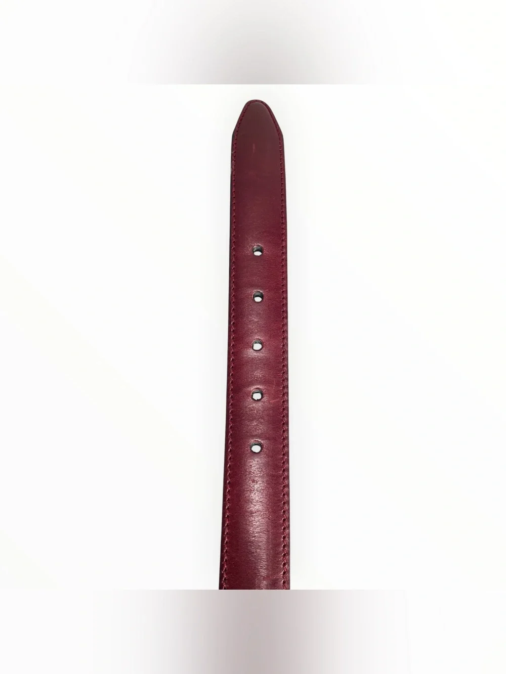 Daniel Craig Italian Leather Belt Men’s 38 Burgundy Handmade Italy